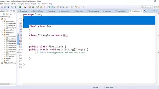 Final Class in Java Unanth Learnings