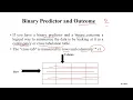 Binary and outcome variable