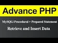 Retrieve and Insert Data using MySQLi Procedural with Prepared Statement in PHP Hindi