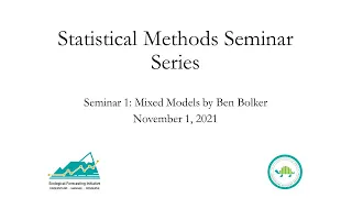 Statistical Methods Series Mixed Models