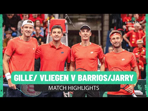 Sander Gille Joran Vliegen v Tomas Vera Nicolas Jarry | Belgium v Chile | Davis Cup Match Highlights - YouTube thumbnail