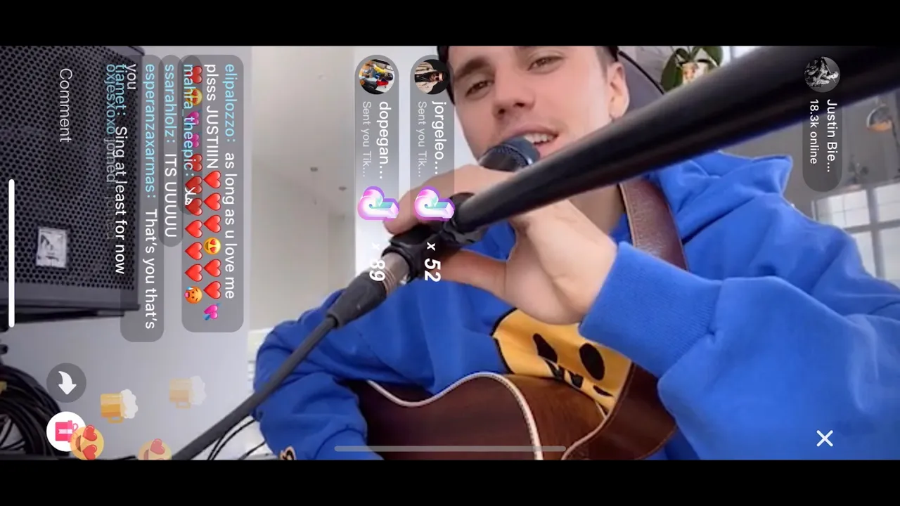 Justin Bieber - Favorite Girl TikTok Live Justin Bieber - Favorite Girl TikTok Live
