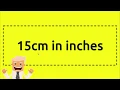 15 cm in inches
