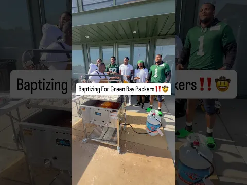 Baptizing for the Green Bay Packers ‼️🤠🤠 #explore #tiktok #shortvideo #shorts #explorepage #fyp