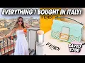 Everything I Bought in Italy Fendi Baguette Unboxing European Beauty The Perfect Luxury Vacation