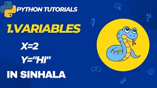 1 Variables in Python Python variables in sinhala variables in python exercises