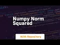 numpy norm squared