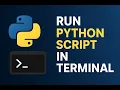 how to run python script in terminal