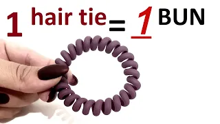 1 hair tie = 1 BUN