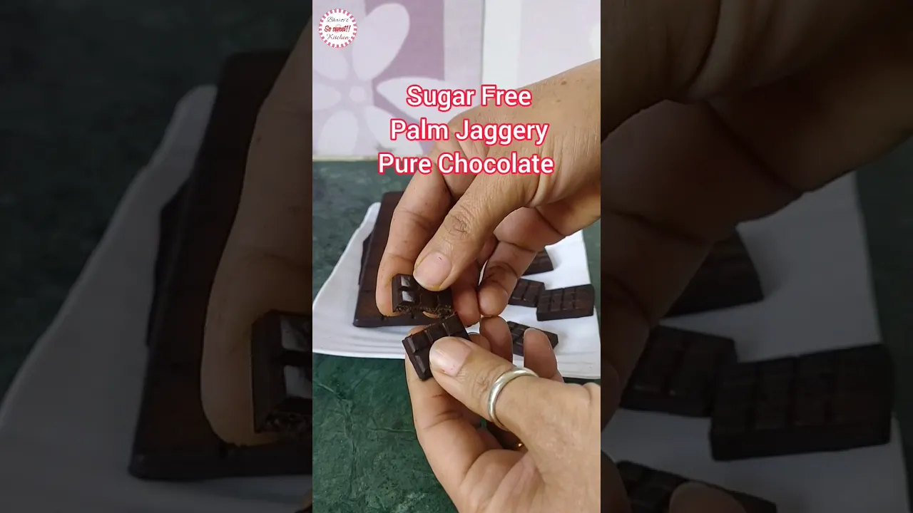 3 ingredients Sugar Free Pure Chocolate with Palm Jaggery #shortsvideo #youtubeshort