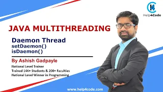 Daemon Thread in Java setDaemon and isDaemon methods By Ashish Gadpayle