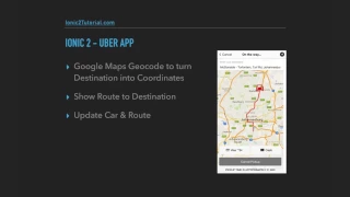 Ionic 2 - Uber App