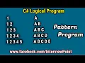 Number Pattern Program in C Character Pattern Program in C Net Interview Point