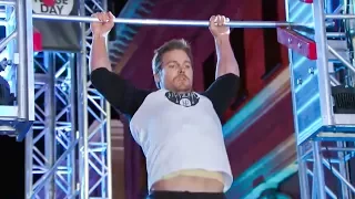 arrow s star stephen amell tear through american ninja warrior course full video