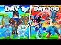 I Spent 100 DAYS With MEGA POKEMON ONLY In PIXELMON