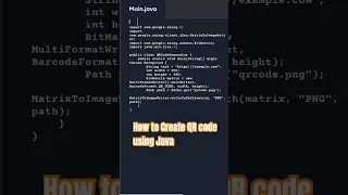 Create QR code using Java