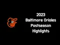 2023 Baltimore Orioles Postseason Highlights ALDS