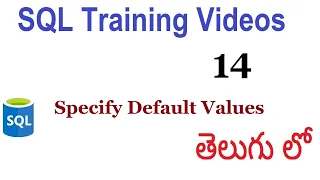 How to Specify Default Values for Columns sql table in telugu 14