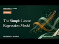 The Simple Linear Regression Model Regression with R and Python Chapter 5