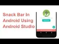 Snack Bar In Android Using Android Studio