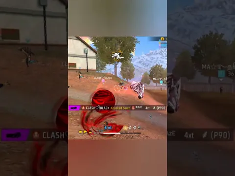 P90 Team Wiped 1vs4 Teammate dawn & Backup #freefire #shorts #ff