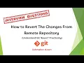 How to Revert The Changes From Remote Repository Understand Git Revert Practically
