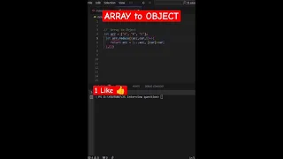 Convert ARRAY to OBJECT in javascript javascript interview question