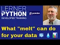 What does melt do in Pandas