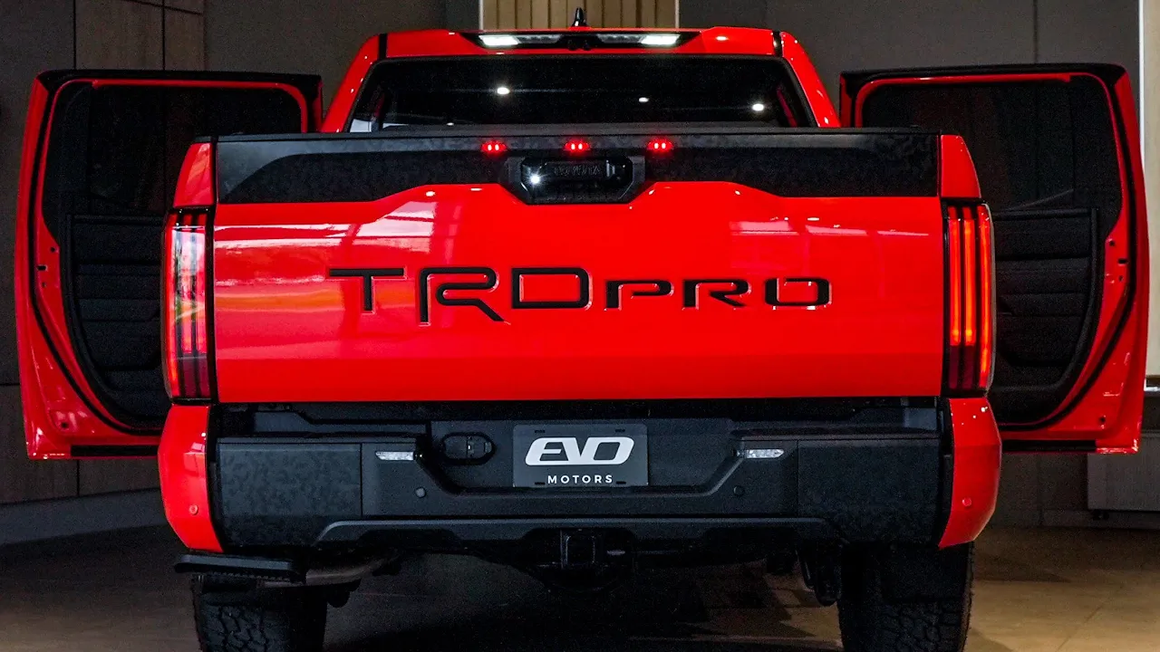 2024 Orange Toyota Tundra TRD Pro - Luxury Pickup Truck in Detail