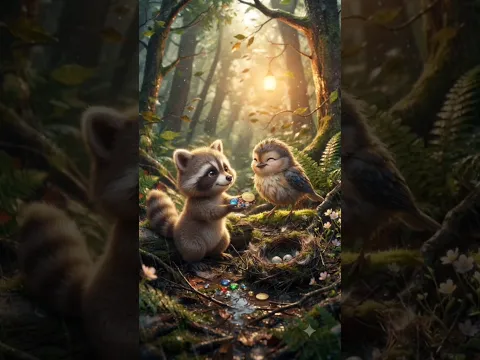🦝 El Mapache que Coleccionaba Cosas Brillantes | Un Cuento  sobre la Generosidad ✨❤️