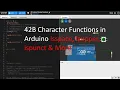 42B Character Functions in Arduino isspace isupper ispunct More