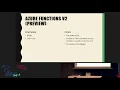 Azure Functions Deep Dive - Sia