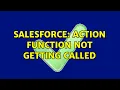 Salesforce Action function not getting called