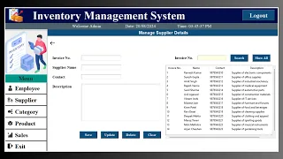 4 Inventory Management System with Python Tkinter MySQL - Create Supplier Page