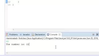 - Taking user input using Scanner