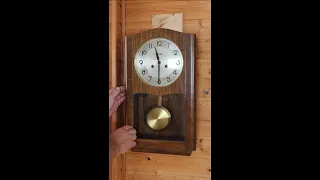 Mauthe Walclock 1930 Art Deco Bauhaus