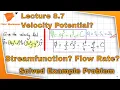 Fluid Mechanics 8 7 - Comprehensive Example of Streamfunction and Velocity Potential