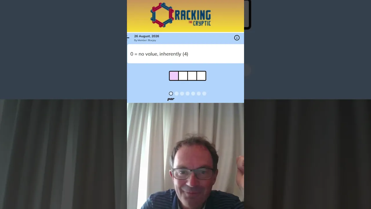 MinuteCryptic in a Minute - 26 August 2026 - MATHS!?