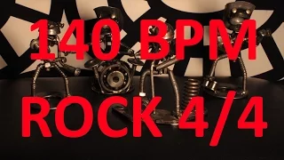140 bpm rock 4 4 drum track metronome drum beat