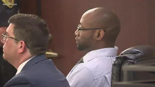 Otis McKane strikes bailiff after being convicted of murdering SAPD detective