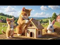 Download Lagu Kitten Helps Mama Cat Build Cozy Home for Adorable Stray Bunny! Heartwarming Cat Story
