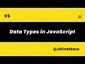 JavaScript Data Types JS Tutorial for Beginners to Advanced JDCodebase