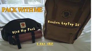 Fjallraven Kanken Laptop 15 What Fits in My Backpack for 4 Days