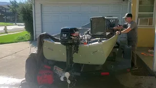 Hangkai 18hp Yamaha 15f 2 Stroke Clone with FULL remote controls