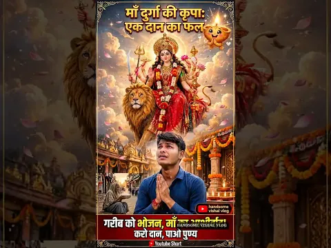 नवरात्रि में माँ दुर्गा का संदेश: भूखे को खाना खिलाएं | Navratri Special | 🙏 #viral #shorts