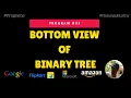 Bottom View of Binary Tree Nataraja Murthy Program Stay Safe and Code
