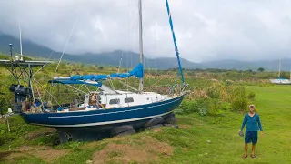 Painting the boot-stripe & interior – getting ready for the next season!