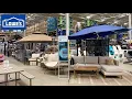 LOWE S SHOP WITH ME PATIO FURNITURE OUTDOOR SOFAS CHAIRS TABLES GAZEBOS SHOPPING STORE WALK THROUGH