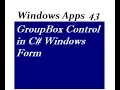GroupBox Control in C Windows Form
