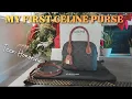 My First Celine Purse Unboxing the Teen Honorine in Triomphe Canvas and Calfskin
